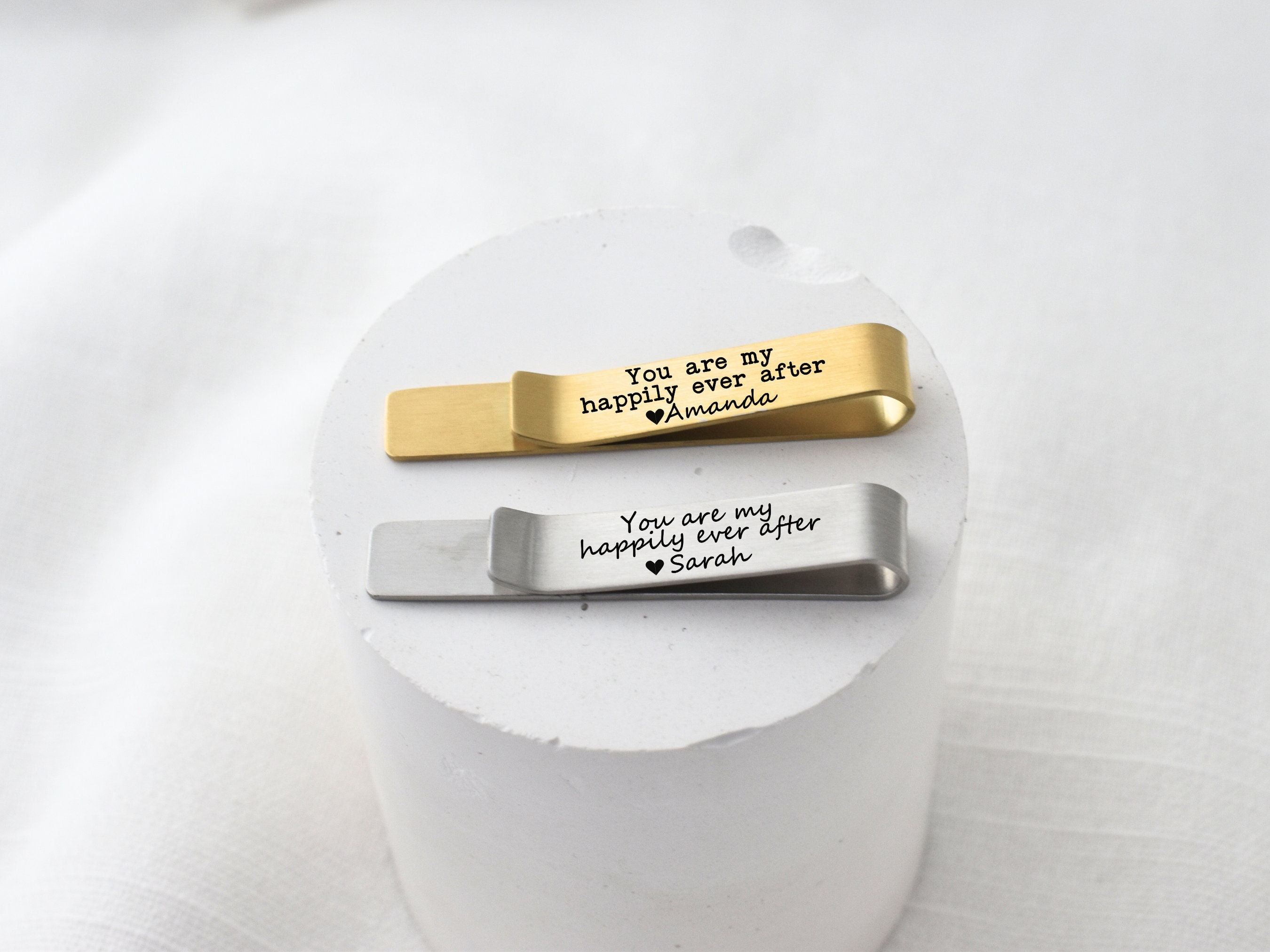 Gift for groom from bride on wedding day personalized tie bar for groom tie clip for husband on wedding gift groom from wife personalized
