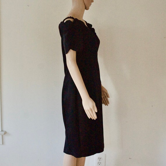 Vintage 80's Off Shoulder LBD - image 4