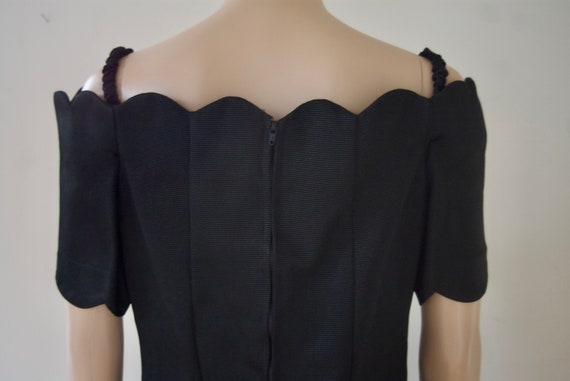 Vintage 80's Off Shoulder LBD - image 1