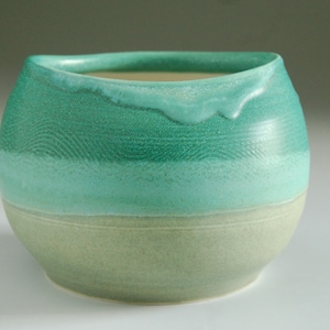 Vase, hand thrown porcelain 4&quot;h x5.5&quot;w
