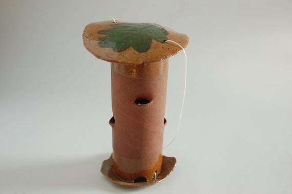 Ez Clean Bird Feederstoneware Woodland Style For Sunflower Etsy