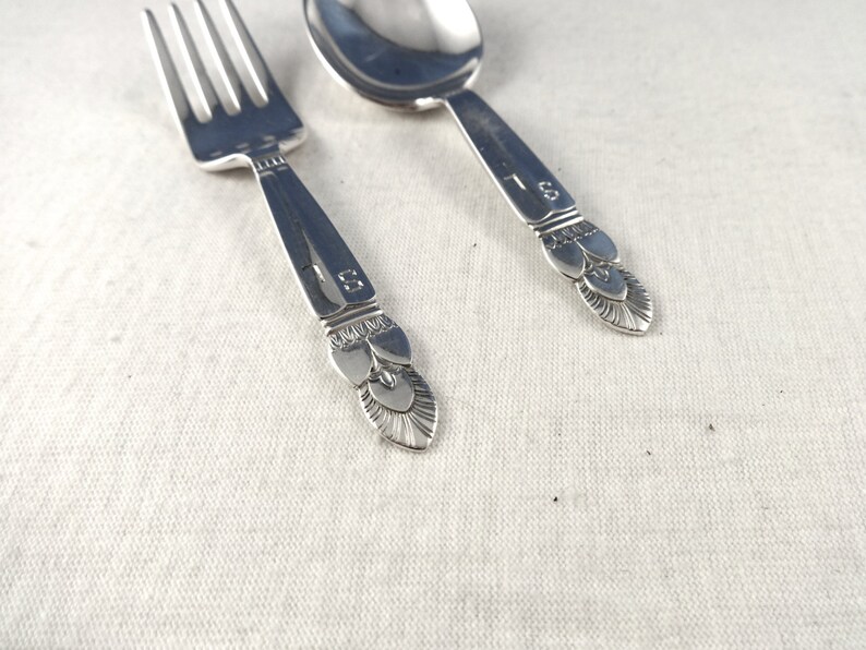 Vintage STERLING BABY UTENSILS Whiting Sterling Silver Baby Etsy