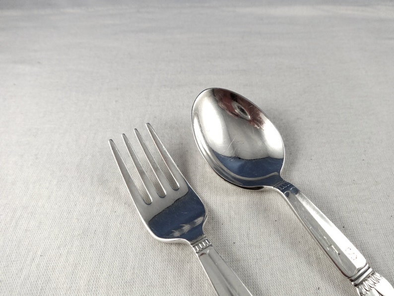 Vintage STERLING BABY UTENSILS Whiting Sterling Silver Baby Etsy