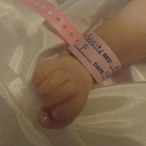 Reborn doll hospital ID bracelet..package of 5