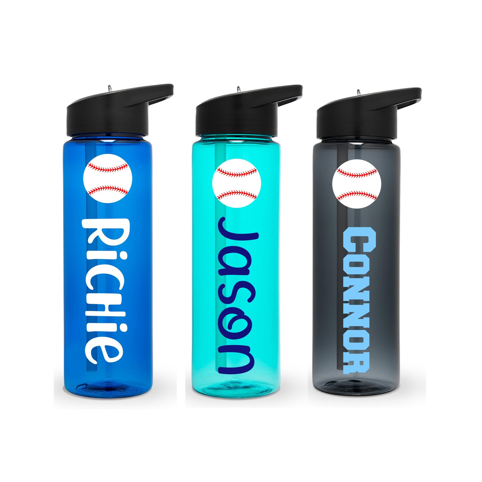 Baseball Water Bottle Personalized Baseball Water Bottle Etsy