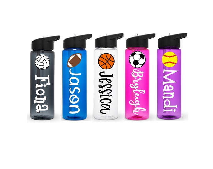 Sports Water Bottle, Personalized Sports Bottle, Team Sports Water Bottle, Team Gift