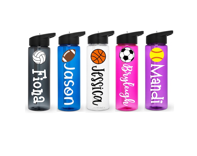 Sports Water Bottle, Personalized Sports Bottle, Team Sports Water Bottle, Team Gift