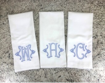 Personalized Kitchen Towel, Personalized Dish Towel, Kitchen Decor, Monogram Tea Towel, Monogram Dish Towel, Fingertip Towel, Initial Towel