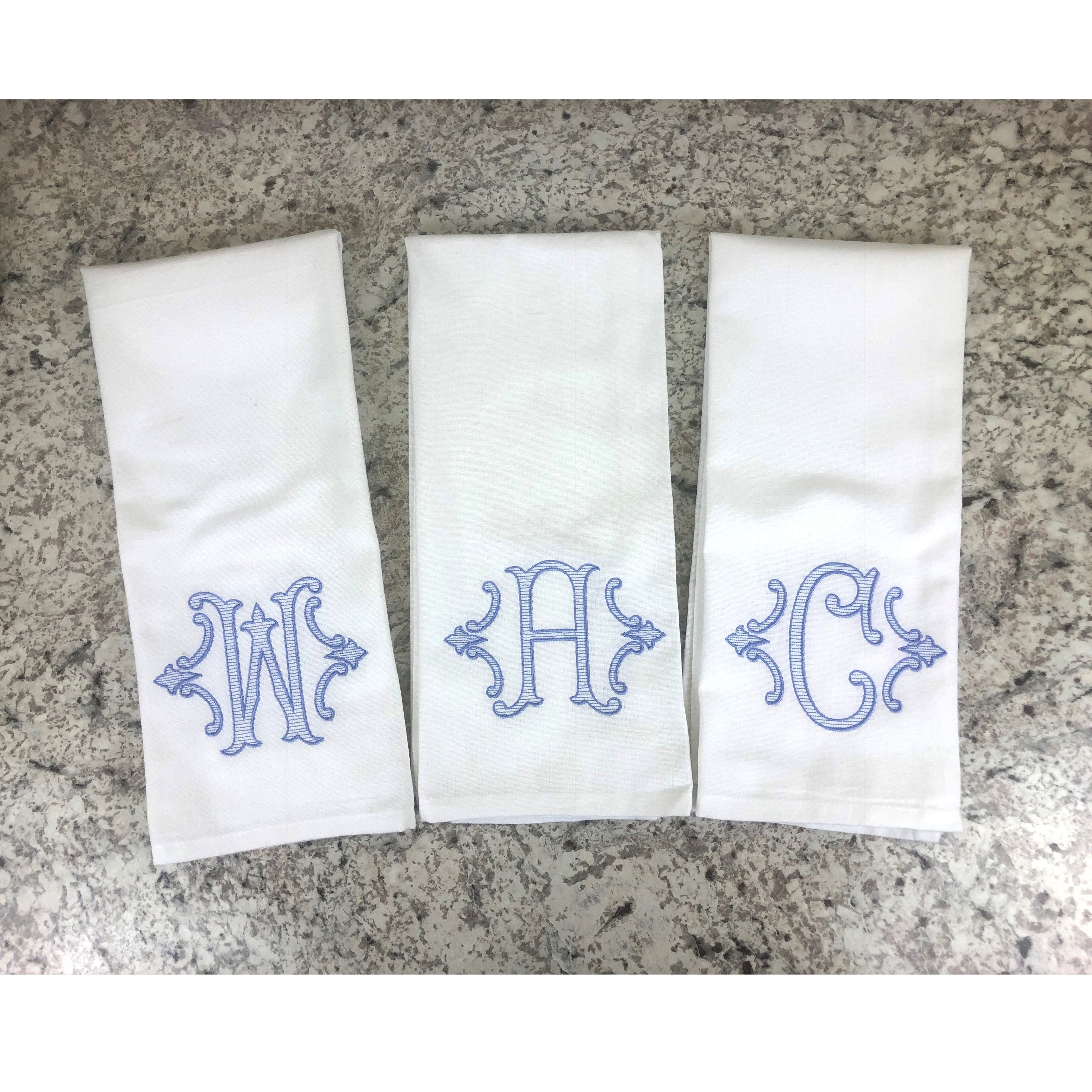 Monogram tea towels hotsell