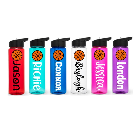 Basketball Water Bottle Basketball Team Gift Water Bottle Etsy
