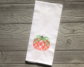 Pumpkin Dish Towel - Fall Kitchen Towel - Fall Kitchen Decor - Pumpkin Kitchen Towel - Pumpkin Tea Towel
