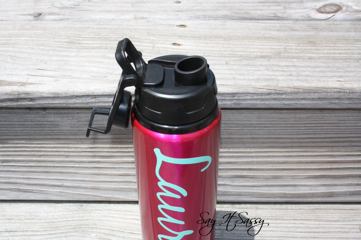 Personalized Water Bottle Aluminum Sports Bottle 28 ounce, Personalized