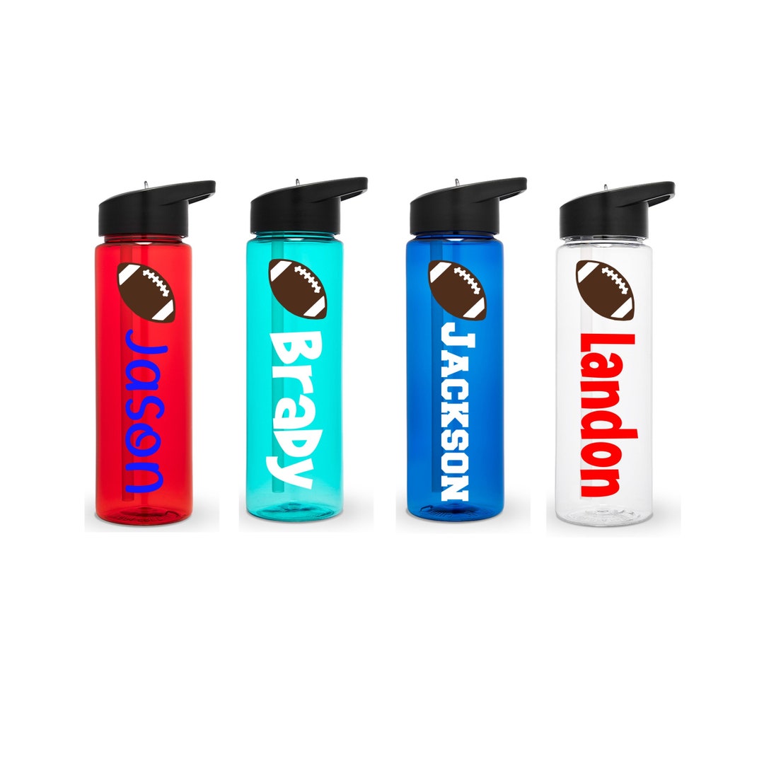 Football Water Bottle Personalized Football Bottle Team Etsy