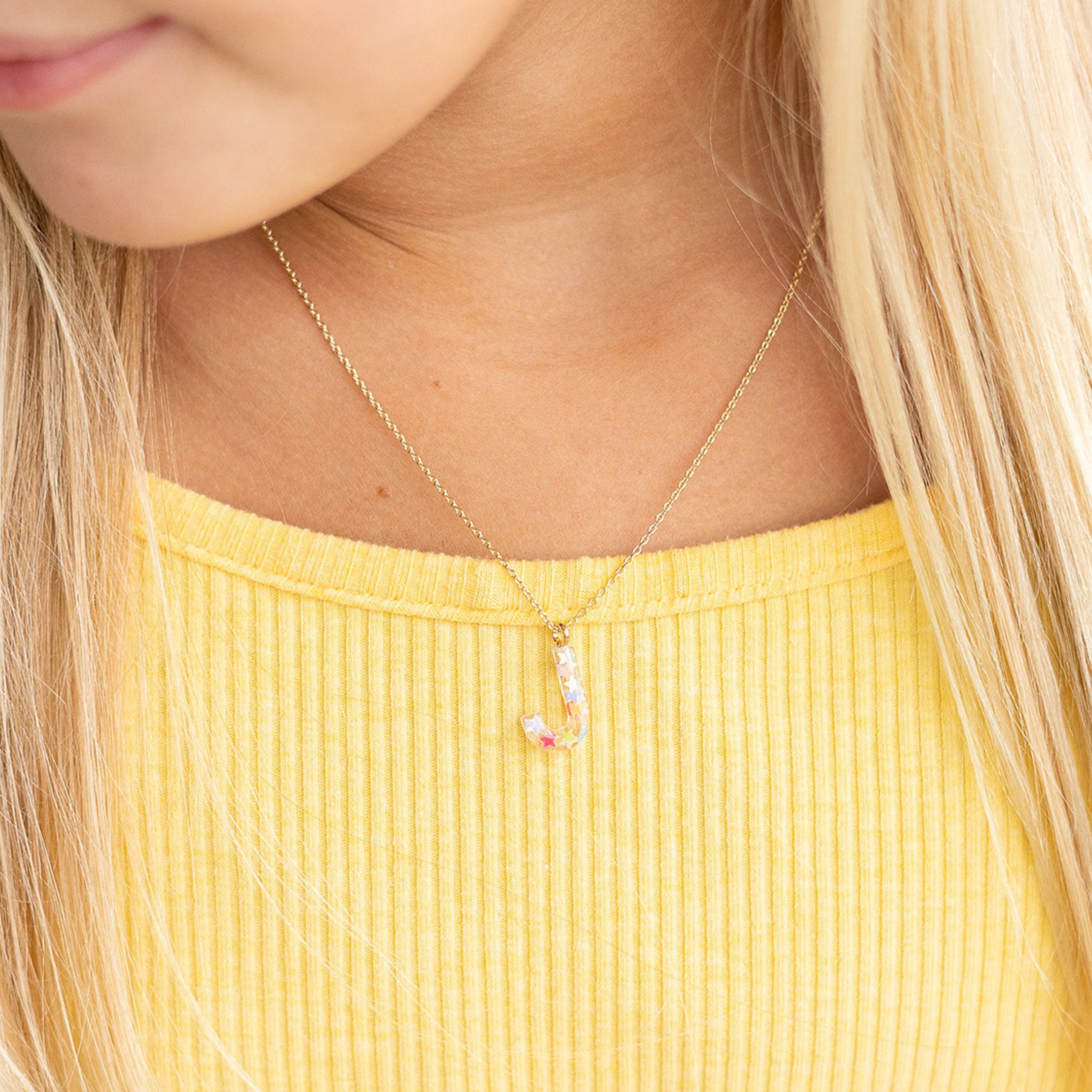 Sparkly on sale letter necklace