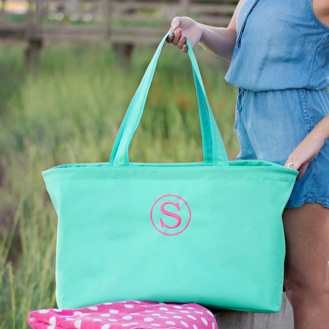 personalized work tote