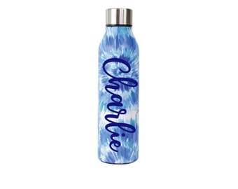 Northfield Camilla Floral Light Blue Slim Water Bottle