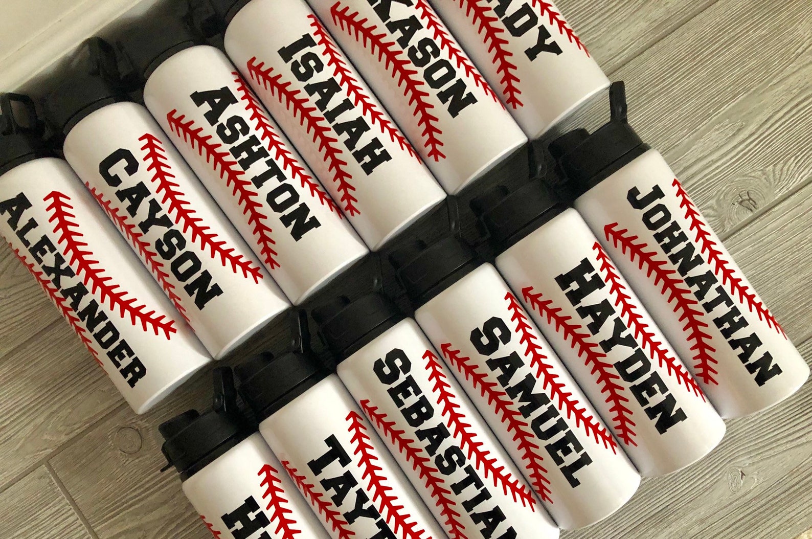 Baseball Team Gift Baseball Water Bottle Boys Baseball Gift Etsy