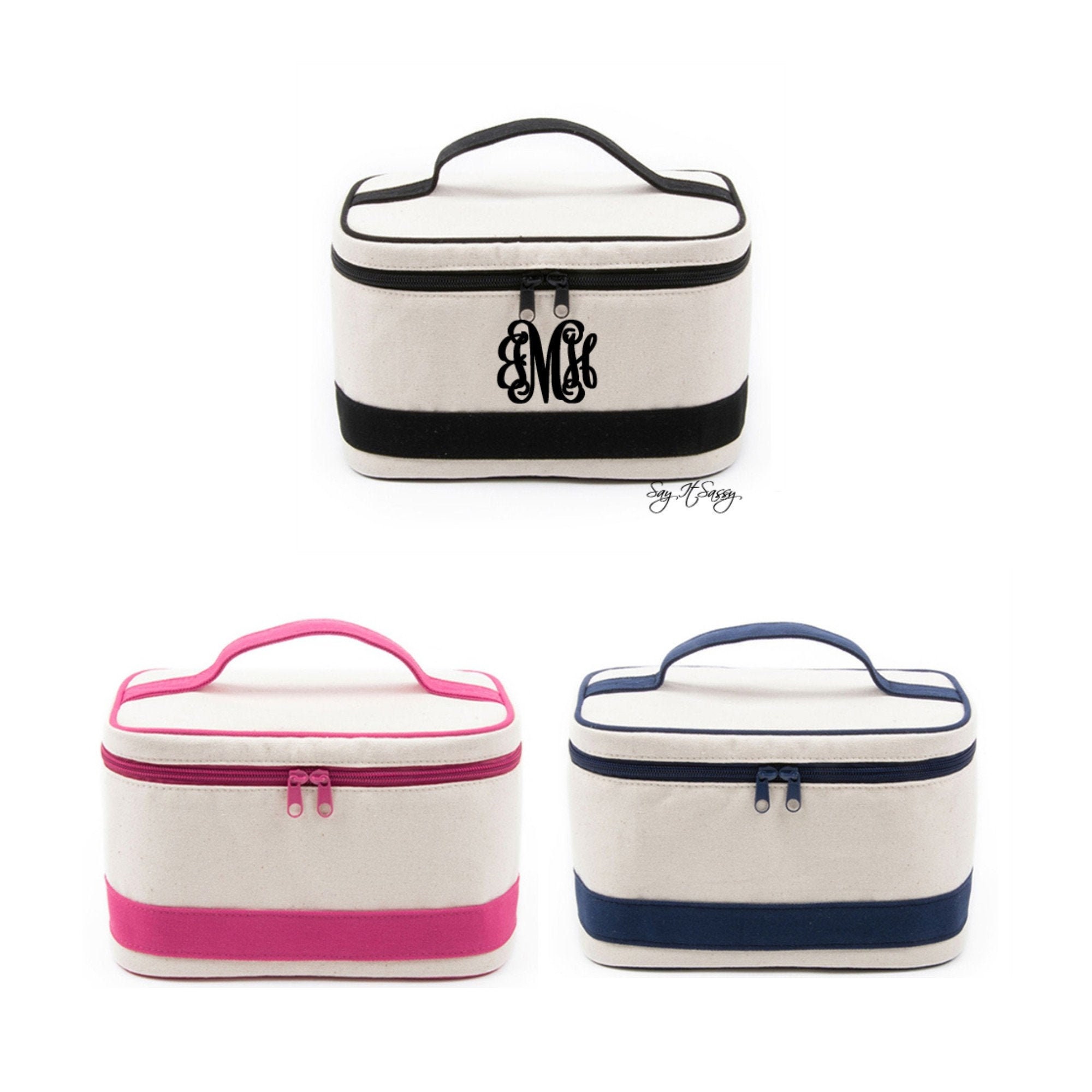 travel makeup bags personalized