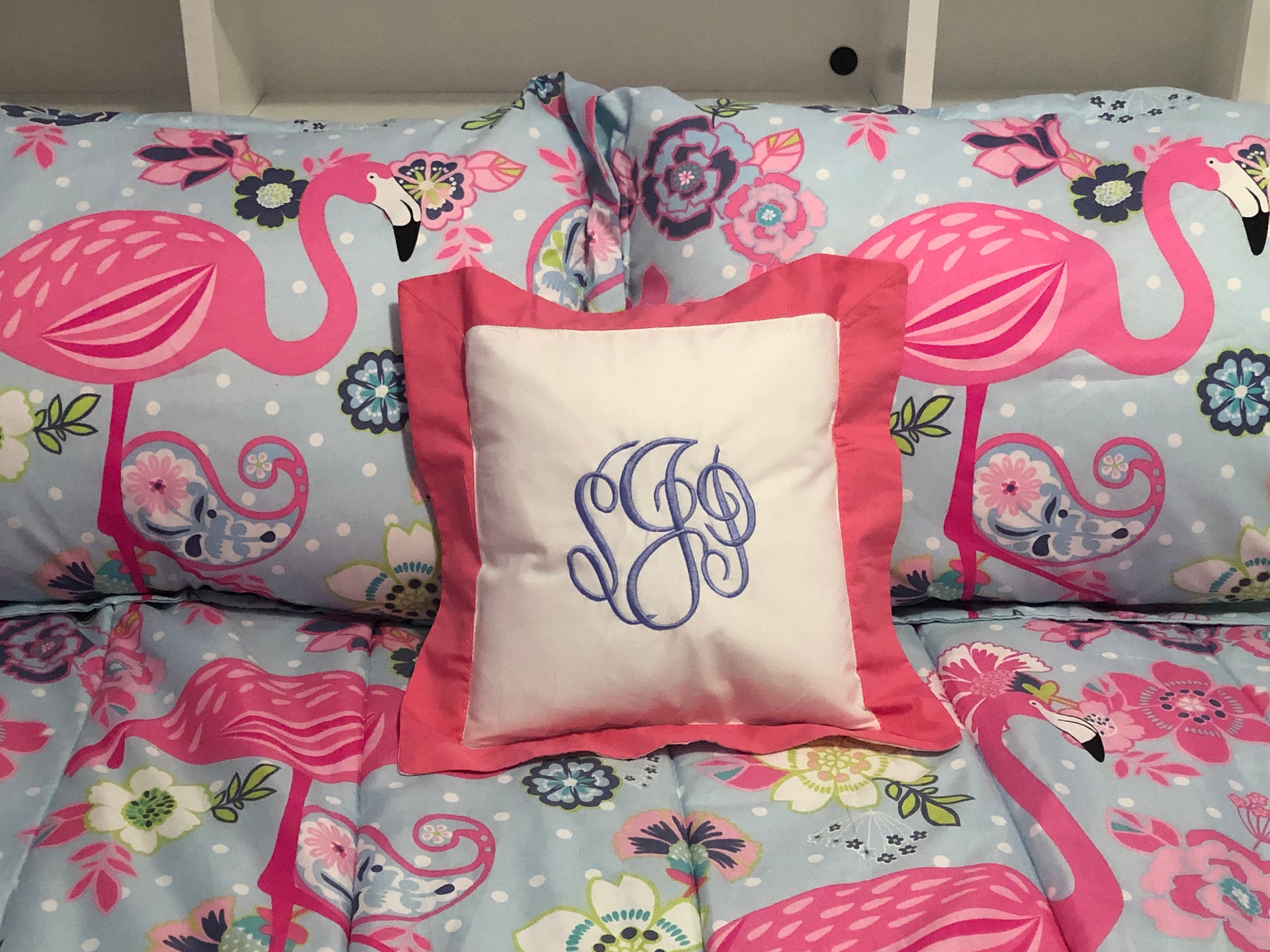 monogram nursery pillow