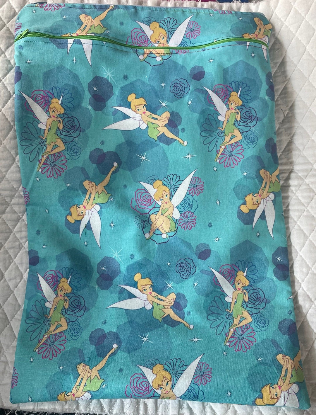 Tinkerbell Wet/dry Bag or Cosmetic 18 X 12 Rare Fabric Etsy