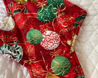 10.25”  Christmas decorations cotton    Top reusable cloth pad ( regular )