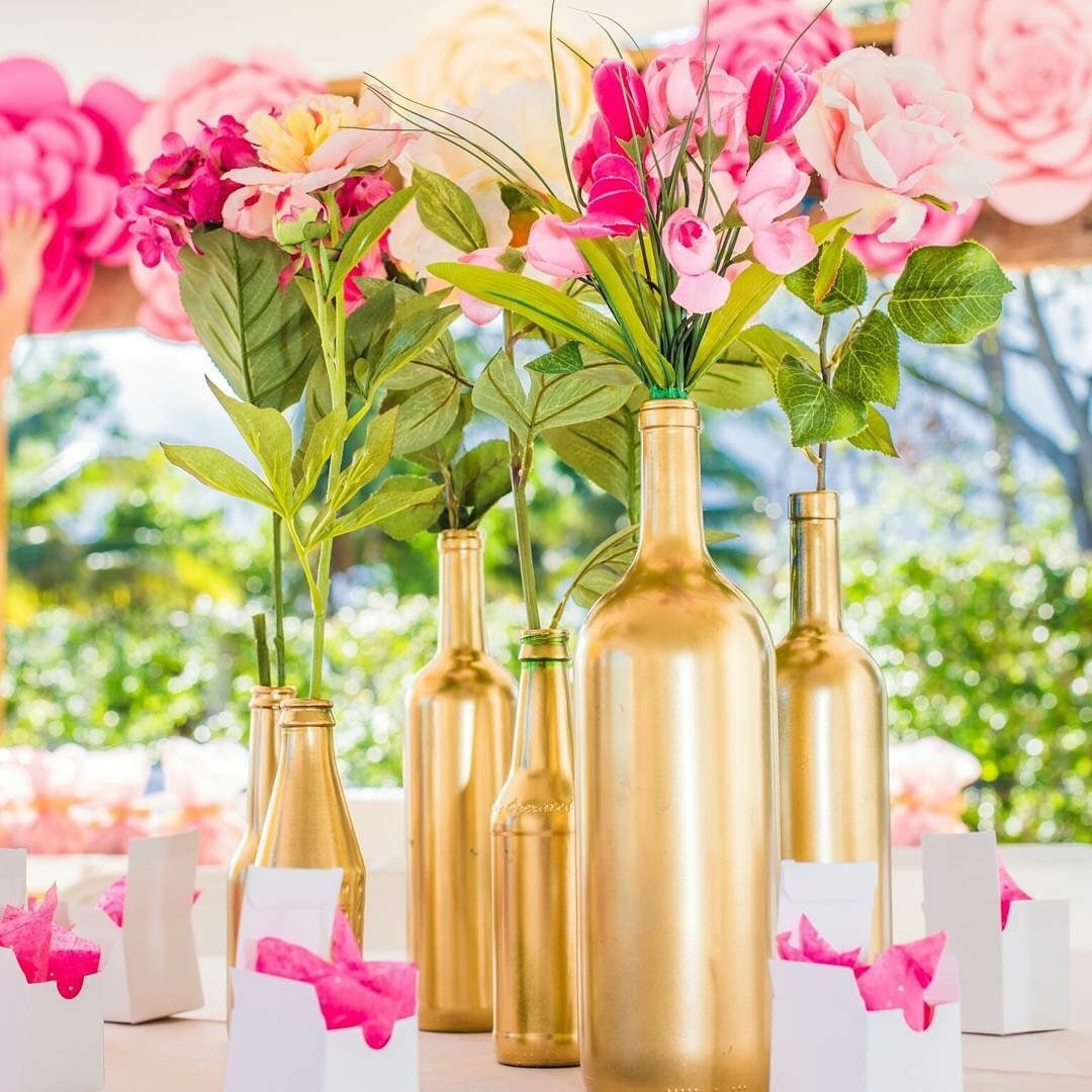 Gold Vase Centerpiece Set Of Bling Vase Round Golden Vase Silver Vase