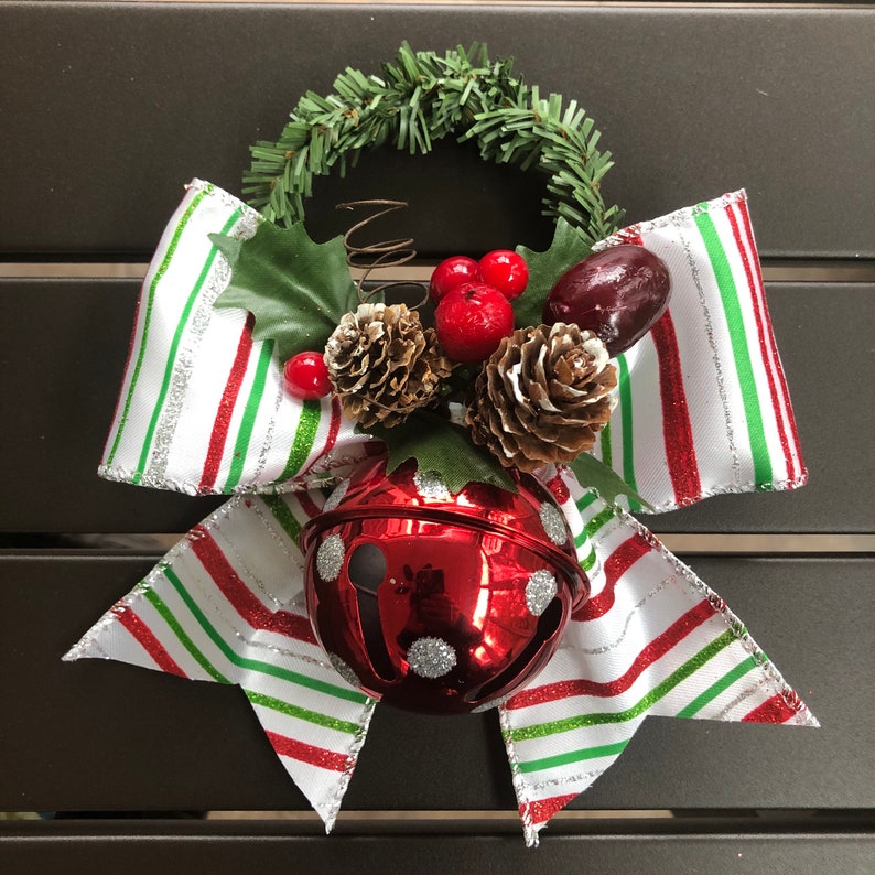 Christmas Jingle Bell Door Knob Hanger Door Knob Christmas Etsy