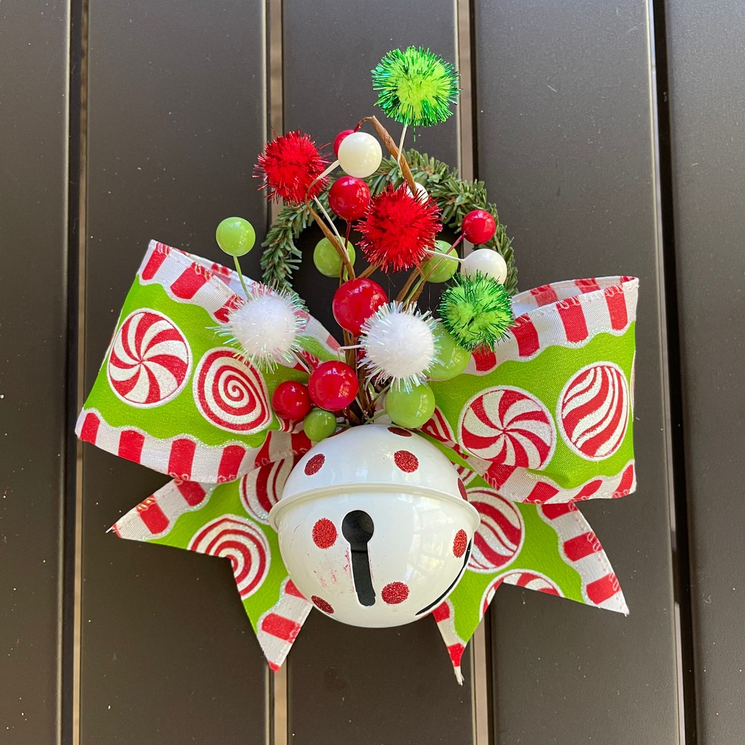 Whoville Christmas Jingle Bell Door Knob Hanger Door Knob Etsy