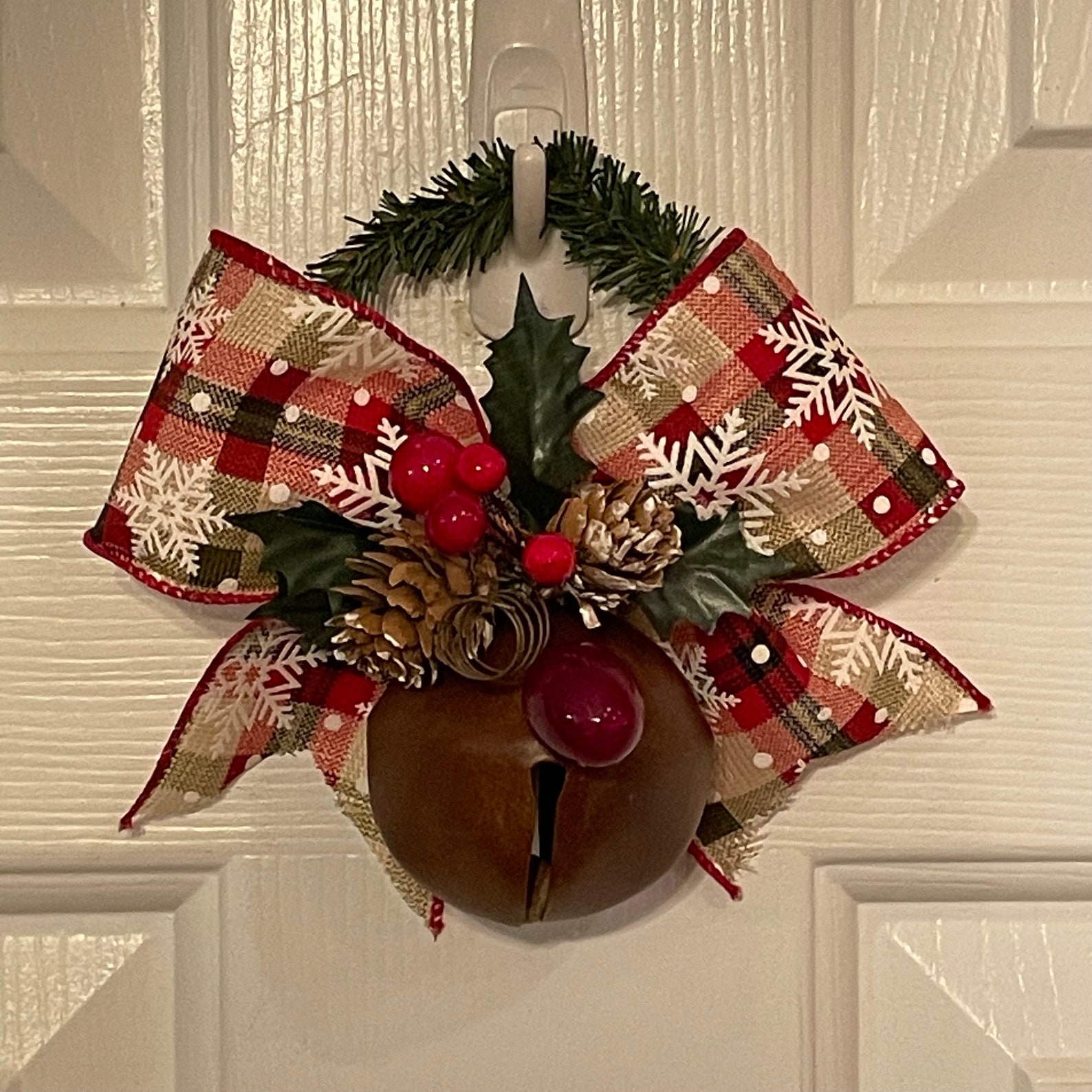 Christmas Jingle Bell Door Knob Hanger Door Knob Christmas Etsy