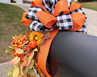Fall Mailbox Swag; Fall Garland Swag for Mailbox, Mantel, or Centerpiece, Fall Swag, Fall Mailbox Topper, Fall Decoration, Autumn Decor