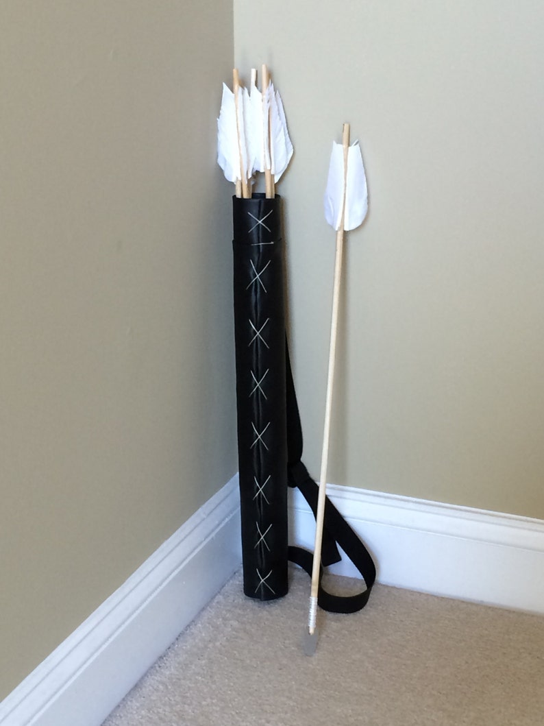 White Feathered Prop Arrows Costume Archery Arrows White Etsy