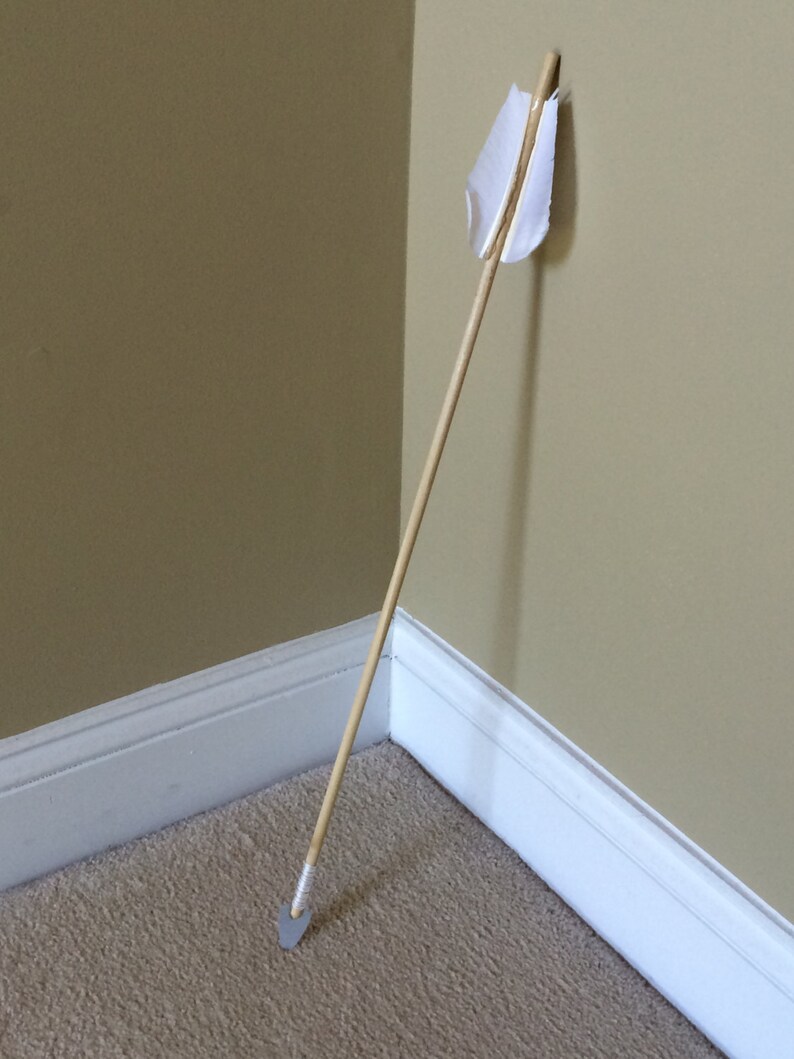 White Feathered Prop Arrows Costume Archery Arrows White Etsy