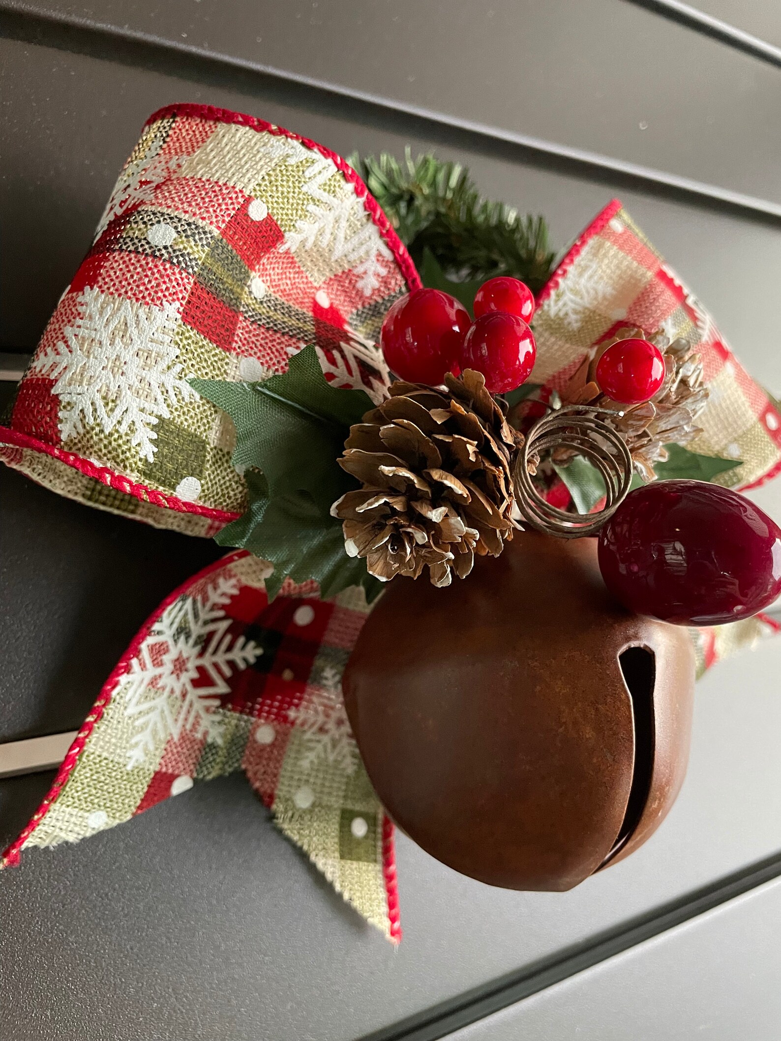 Christmas Jingle Bell Door Knob Hanger Door Knob Christmas Etsy