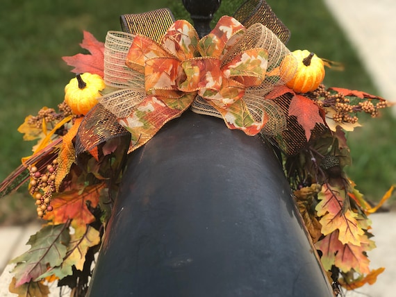 Fall Mailbox Swag; Fall Garland Swag for Mailbox, Mantel, or Centerpiece, Fall Swag, Fall Mailbox Topper, Fall Decoration, Autumn Decor