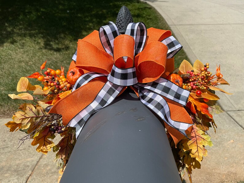 Fall Mailbox Swag Fall Garland Swag for Mailbox Mantel or Etsy