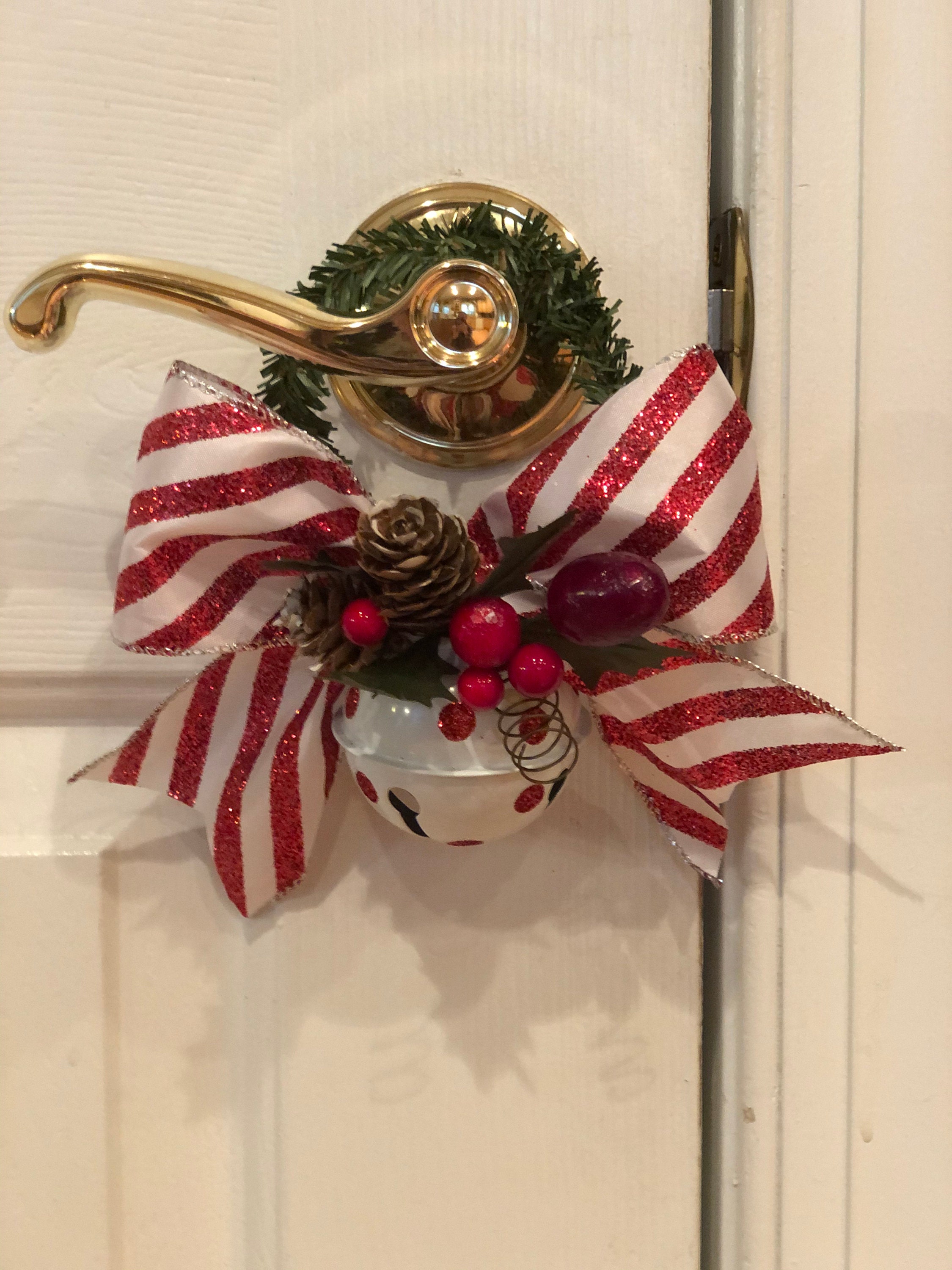 Christmas Jingle Bell Door Knob Hanger Door Knob Christmas  Etsy