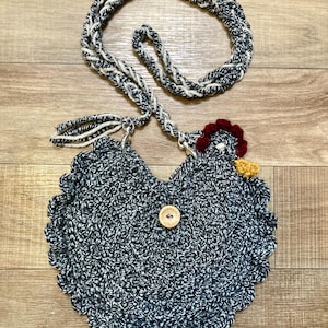 Crochet Chicken Purse - Plymouth Rock