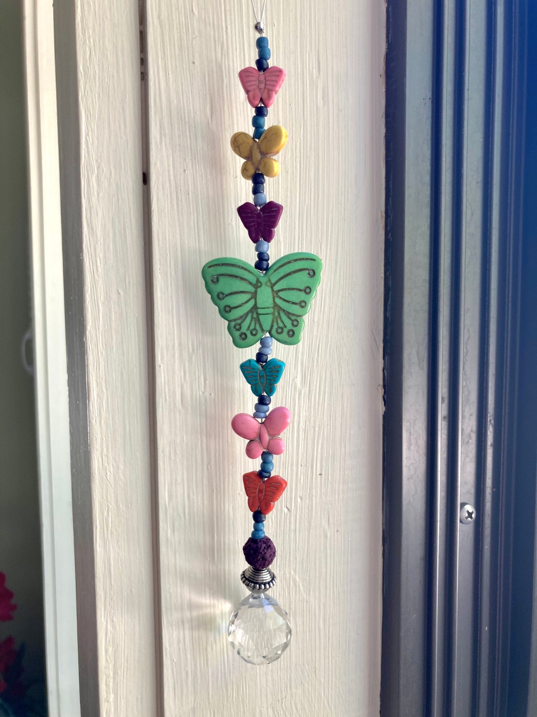 Crystal Prism Suncatchers Butterflies Etsy