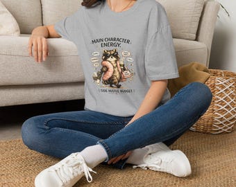 Main Character Energy Raccoon T-Shirt | Sassy Raccoon Graphic Tee