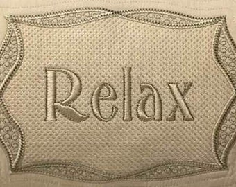 Prachtig ingelijste Refresh en Relax motieven voor Machine Embroidery (vier bestanden in 9 formaten) JEF NU BESCHIKBAAR