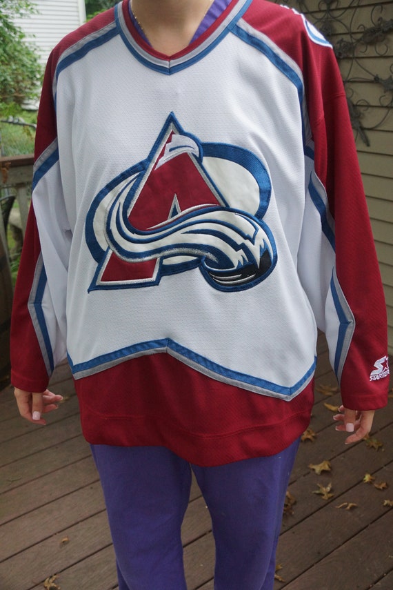 vintage colorado avalanche jersey