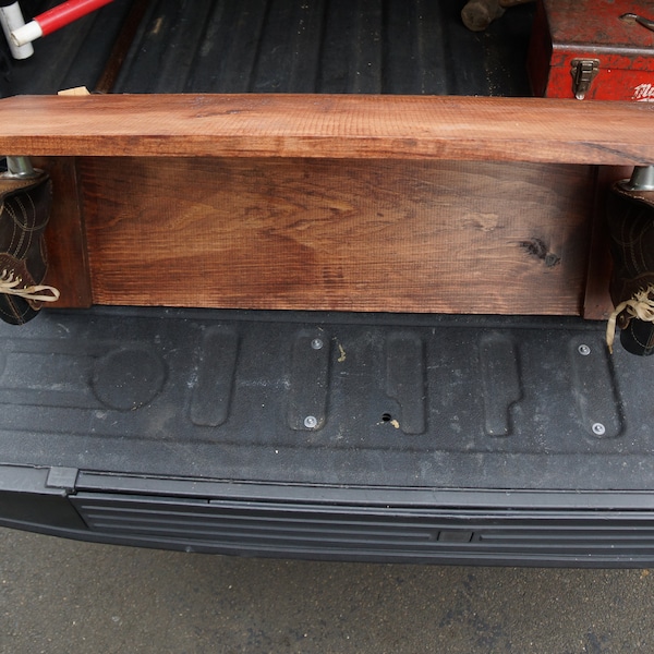 Vintage Hockey Skate Wall Shelf