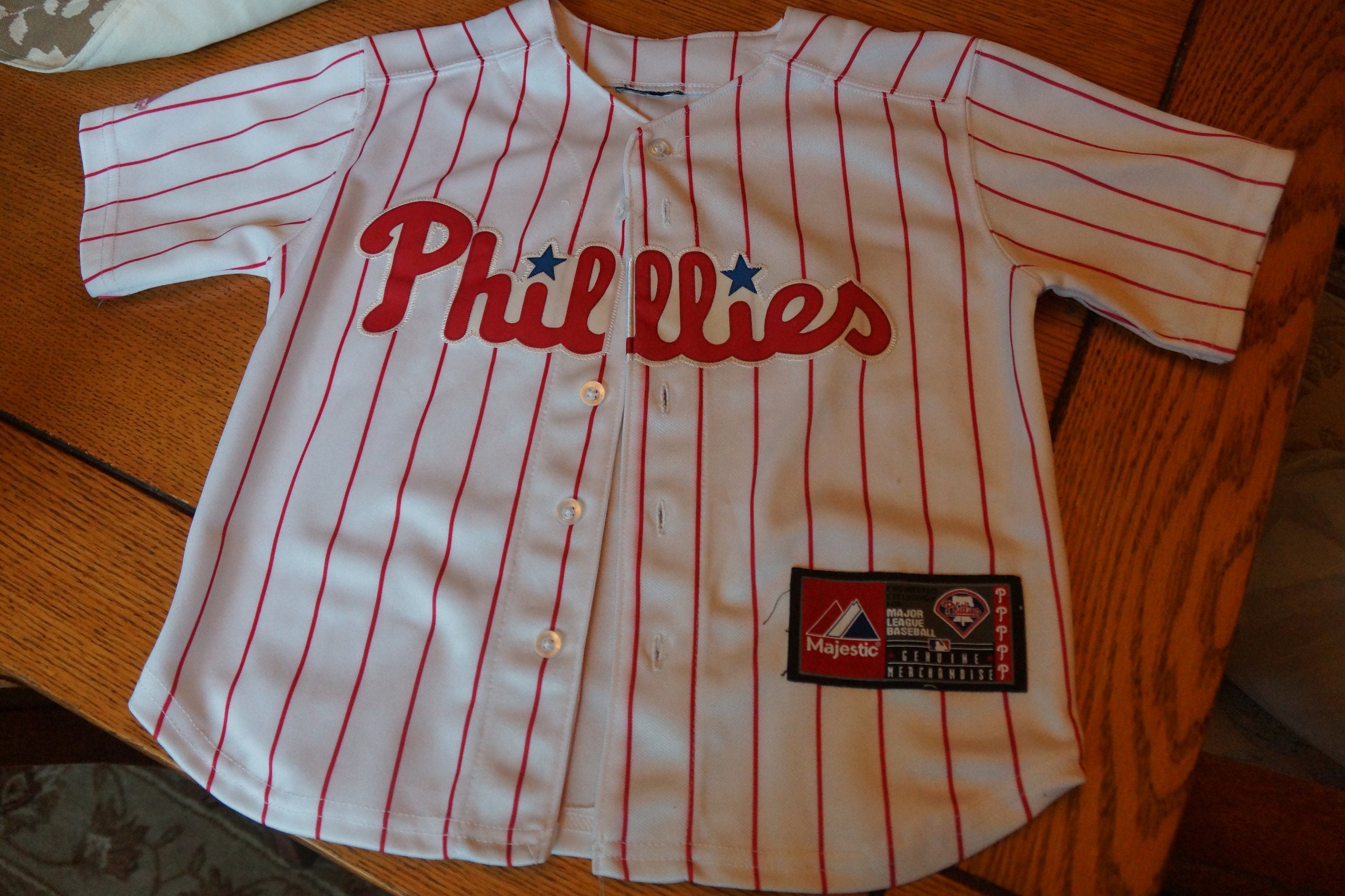 Philadelphia Phillies Cream Color Throwback Harper Jersey Size XXL