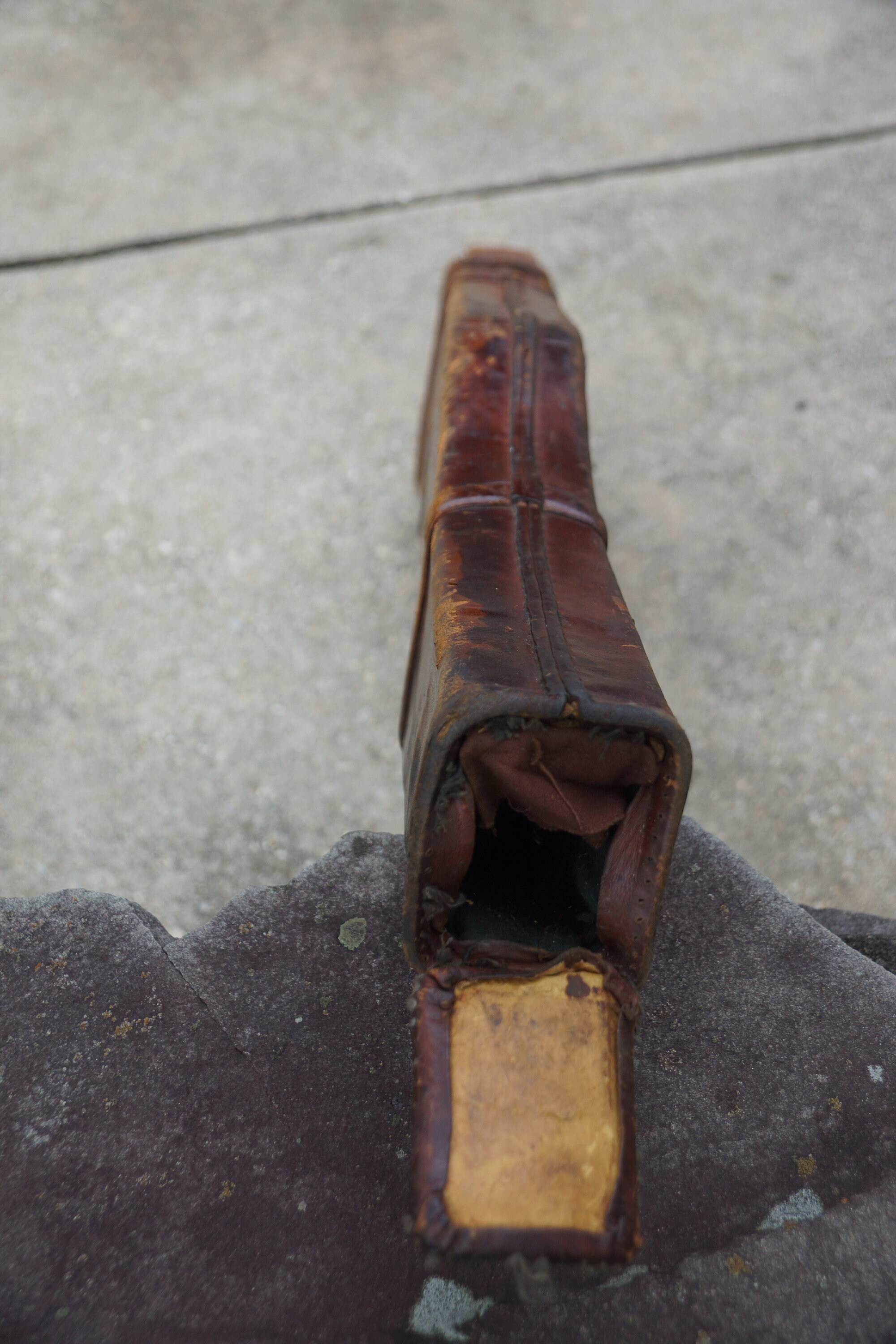 Vintage Hard Leather Rifle Case Etsy