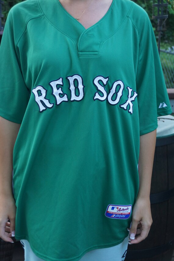 red sox green jersey