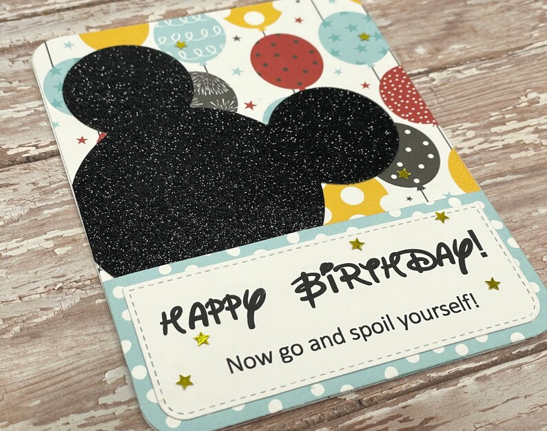 Birthday Gift Card Holder Money Holder Disney Themed Birthday Gift Card Holder image 4