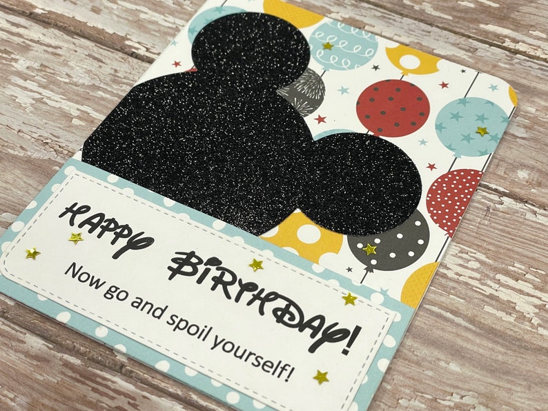 Birthday Gift Card Holder Money Holder Disney Themed Birthday Gift Card Holder image 5