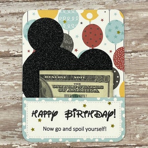 Birthday Gift Card Holder Money Holder Disney Themed Birthday Gift Card Holder image 3