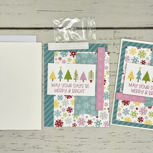 Christmas Card Making Kit- 5 Card Variety Pack DIY Kit- Make Your Own ...