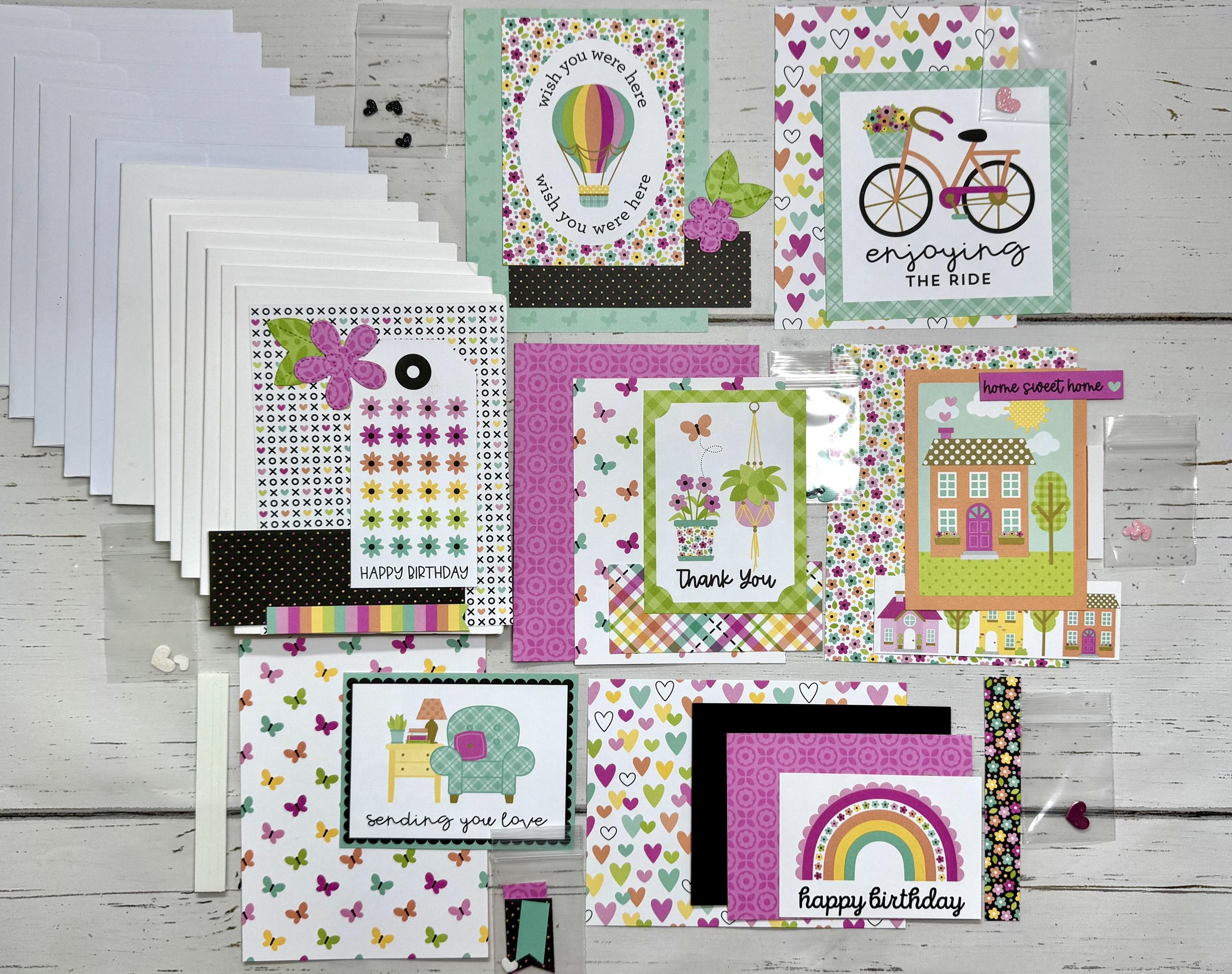All Occasions Card Making Kit- 7 Card DIY Kit- All Ages Card Kit- Make ...